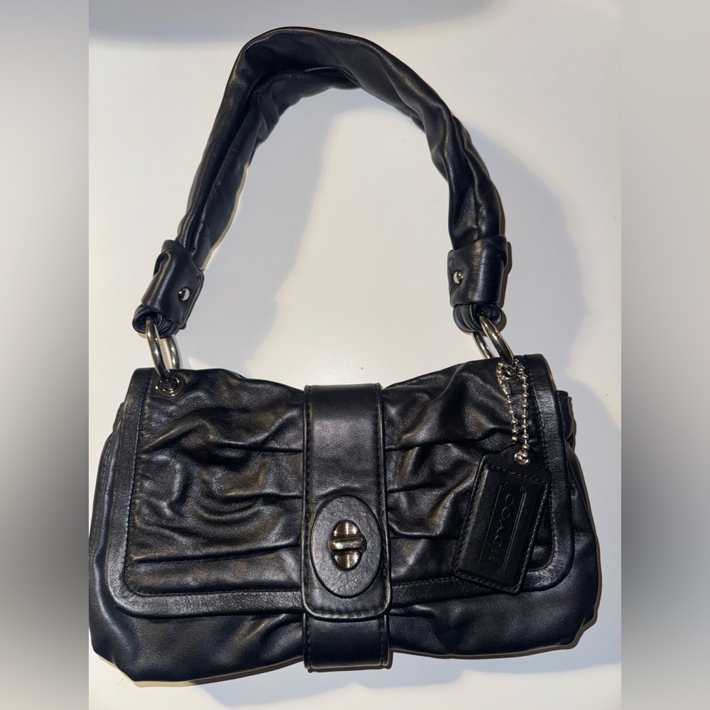 Black coach shoulder bag